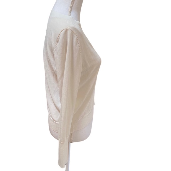 Leith white cardigan, size small, Rayon/Nylon blend, great condition, - Picture 4 of 9